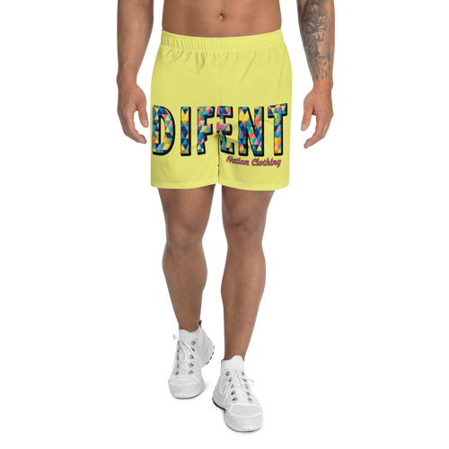 Men's Diffy Yellow Cubed Trunks