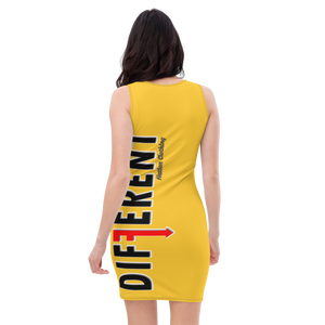 Yellow Fitted Diffy Dress