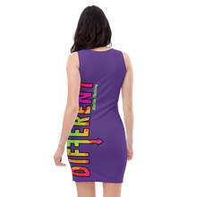 Load image into Gallery viewer, Purple Painted Fitted Diffy Dress