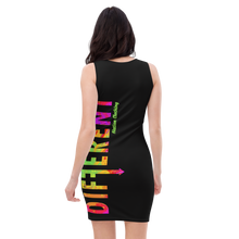 Load image into Gallery viewer, Women&#39;s Blk &amp; Colorful Fitted Diffy Dress