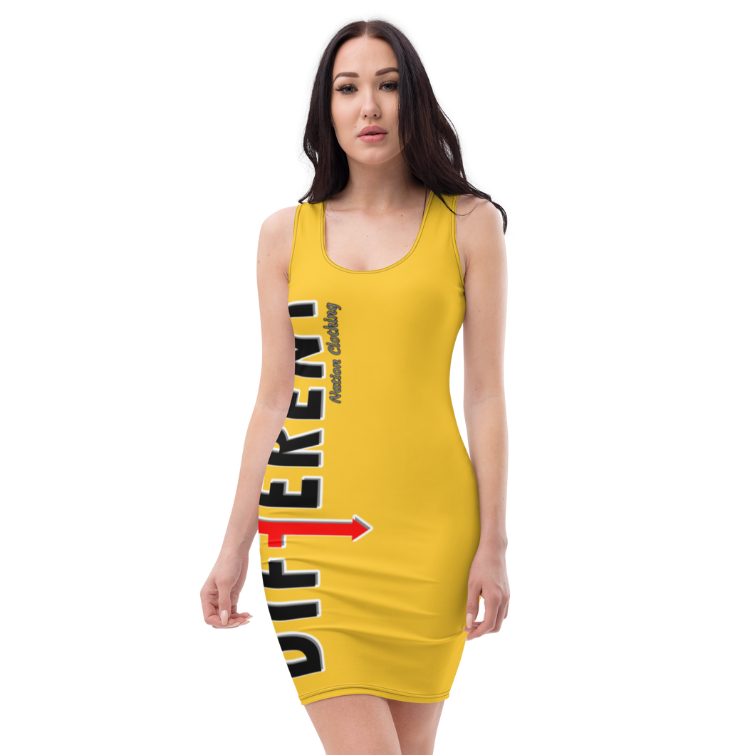 Yellow Fitted Diffy Dress