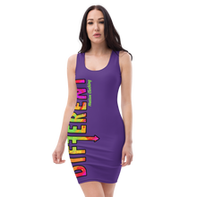 Load image into Gallery viewer, Purple Painted Fitted Diffy Dress