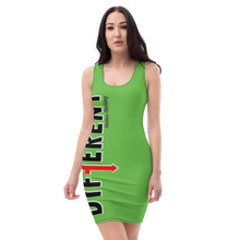 Load image into Gallery viewer, Green Fitted Diffy Dress