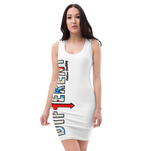 Women's Angel Wht Fitted Diffy Dress