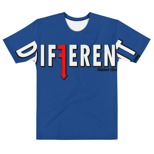 Different Cross Splattt Blue Tee