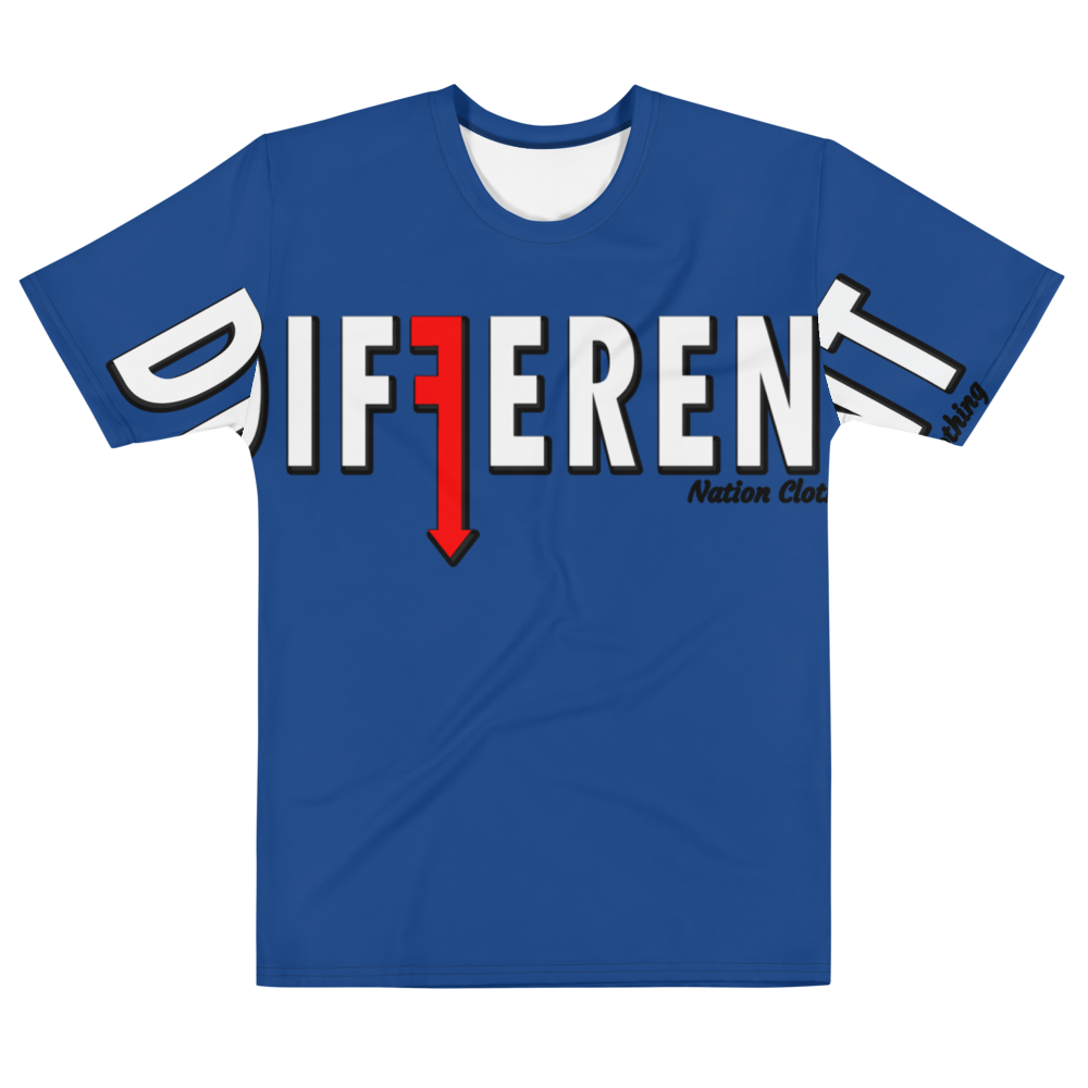 Different Cross Splattt Blue Tee