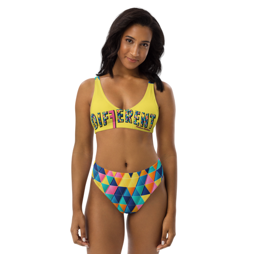 Women's DNC High-waisted bikini Yellow-Tri