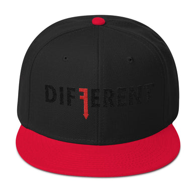 Blk / Red Different Snapback Hat
