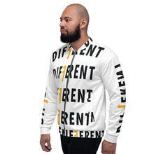 Load image into Gallery viewer, Different White/Blk/ Gld Unisex Bomber Jacket