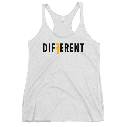 DIFFERENT BLK/YLW Women's Racerback Tank