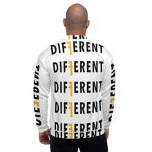 Load image into Gallery viewer, Different White/Blk/ Gld Unisex Bomber Jacket
