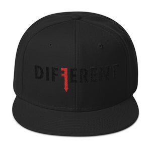 Blk / Red Different Snapback Hat